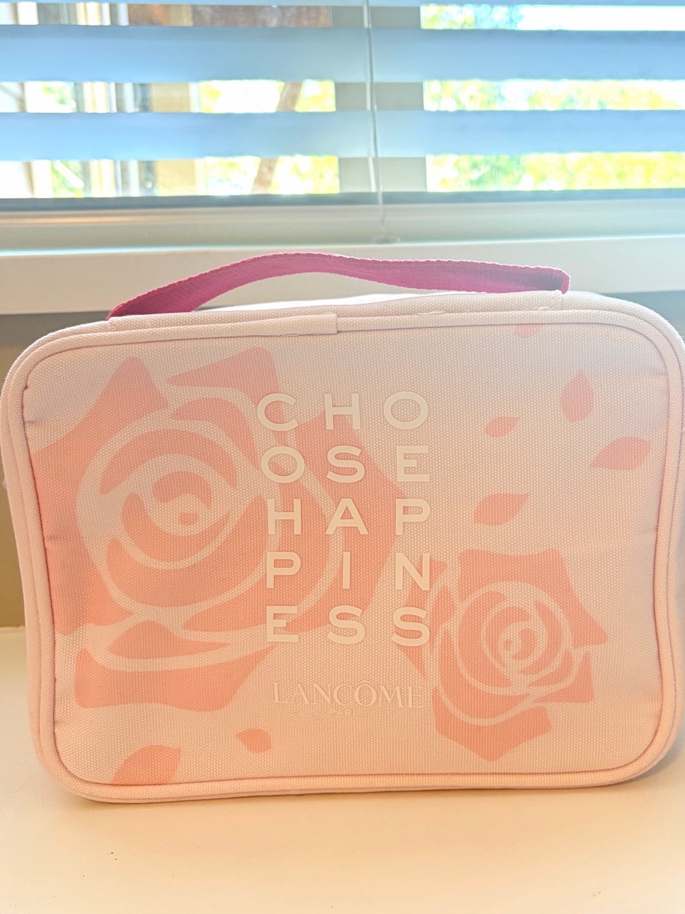 Lancôme Pink Cosmetic Bag